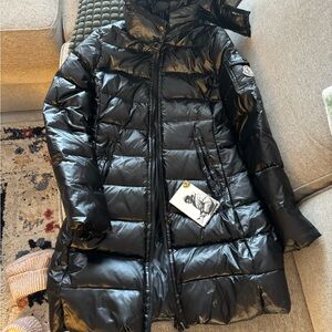 Moncler Shiny Black Puffer Jacket